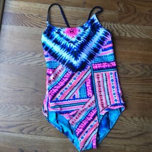 Justice Reversible One-Piece Bathing Suit
